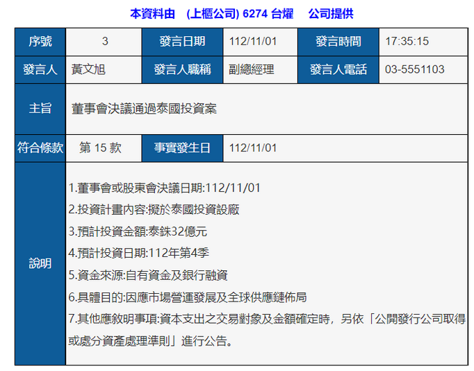 持續(xù)推進，老牌PCB行業(yè)企業(yè)斥巨資泰國設廠！